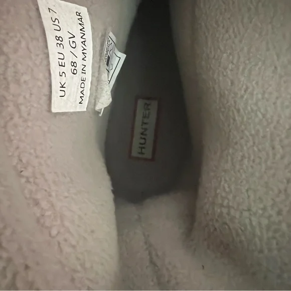 Hunter Metallic Silver Gray Intrepid Insulated Short Boots 7 NWT! - Picture 8 of 11